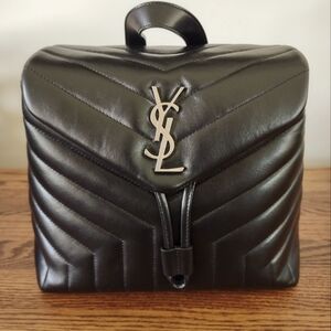 YSL Sac Small Monogram Lou Lou Backpack